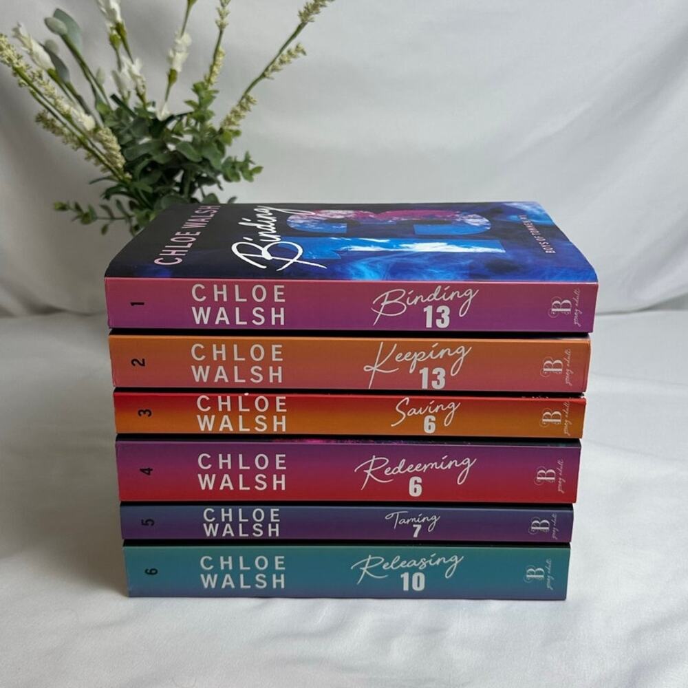 Boys of Tommen Chloe Walsh OOP Ombre Spine Paperback Books 1-6 Complete Set